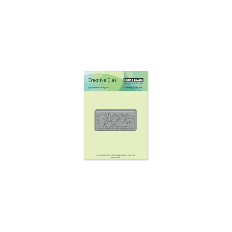Penny Black Creative Dies Stitched Sentiment 3.2X1.7