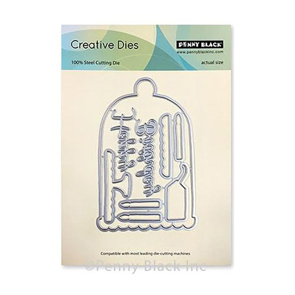 Penny Black Creative Dies - Lovely Birthday Cut Out 5 inch X3.3 inch