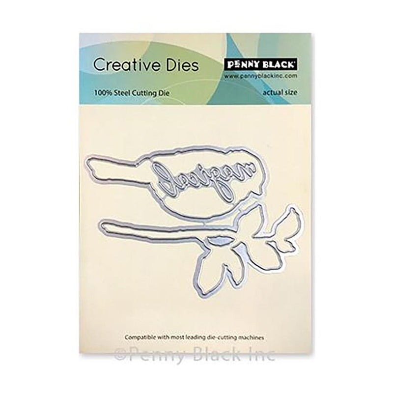 Penny Black Creative Dies - Just Looking Cut Out 4.7 inch X3.3 inch