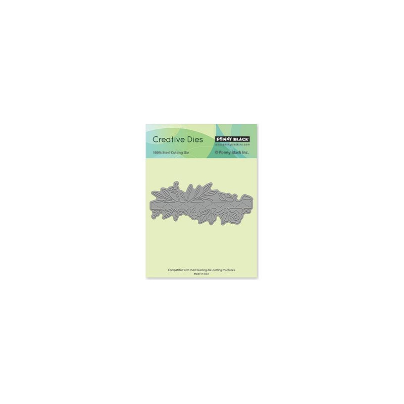 Penny Black Creative Dies Floral Strip 4.25X1.7*