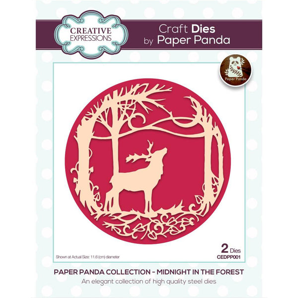 Creative Expressions Craft Dies By Paper Panda - Midnight In The Forest*