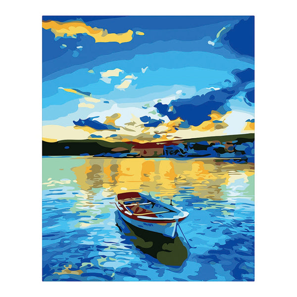 Poppy Crafts Paint By Numbers 16x20inch - Row Boat