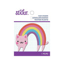 American Crafts - Sticko - Fuzzy Stickers - Rainbow Cat