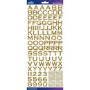 Sticko Alphabet Stickers - Gold Copperlate Glitter