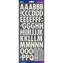Sticko Alphabet Stickers - White Futura Glitter