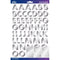 Sticko Alphabet Stickers - Silver Foil Futura Bold Large