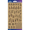 Sticko Alphabet Stickers - Kraft Black Fashion Small