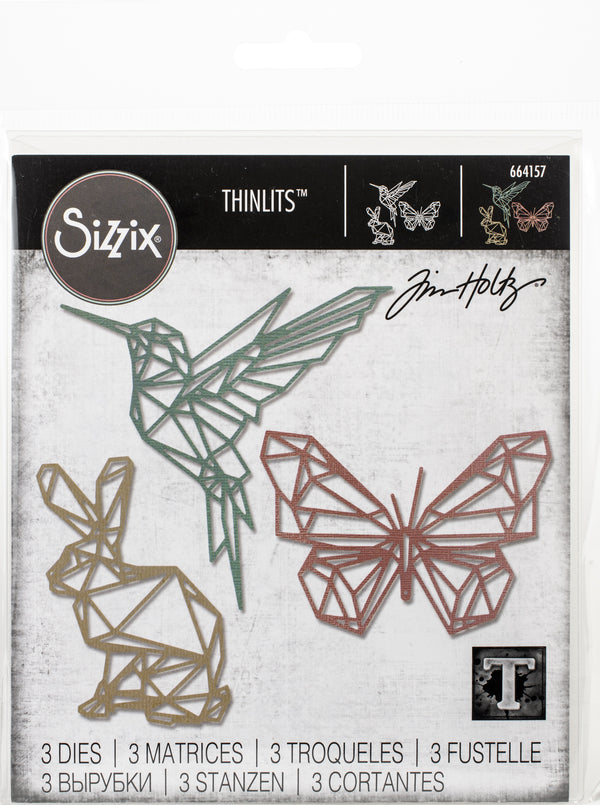 Sizzix Thinlits Dies By Tim Holtz - Geo Springtime*
