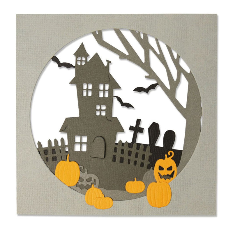 Sizzix Thinlits Dies By Jennifer Ogborn 8/Pkg - Haunted Hills*