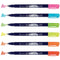 Tombow Fudenosuke Neon Brush Pens 6 pack