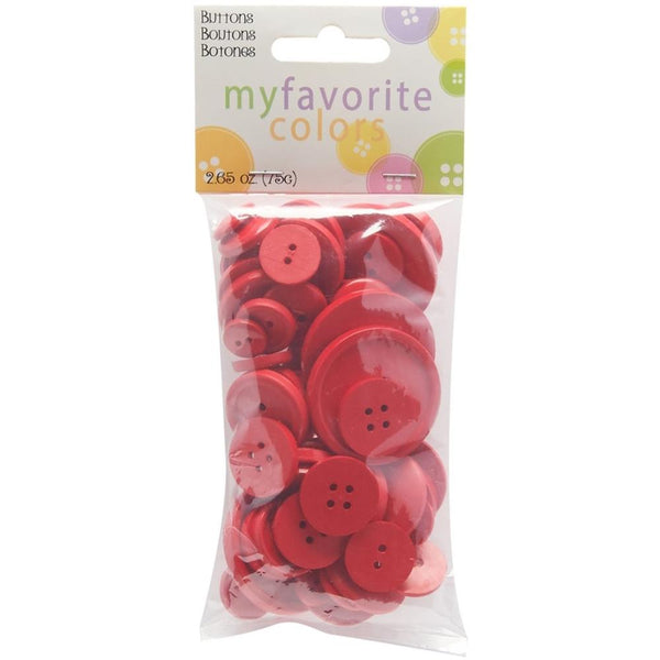 Blumenthal My Favourite Colours Value Buttons 2.65oz - Red*