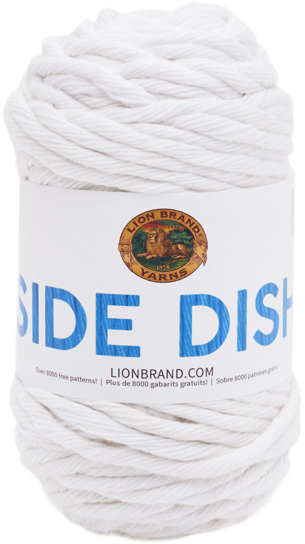 Lion Brand Side Dish Yarn - White - 3.5oz/100g*