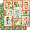 Graphic 45 - Joy To The World Double-Sided Cardstock 12 inch X12 inch  - Radiant Beams*