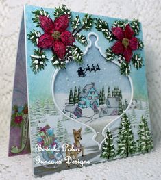 Heartfelt Creations Cling Rubber Stamp Set - Woodsy Winterscapes*