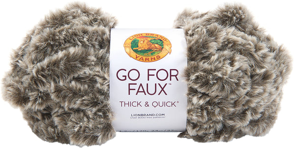 Lion Brand Go For Faux Thick & Quick Yarn - Chow Chow 100g