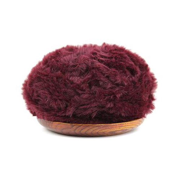 Poppy Crafts Faux Fur Yarn 50g - Burgundy