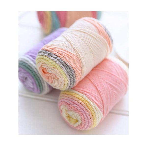 Poppy Crafts Rainbow Cotton Yarn 100g - Mix 24*