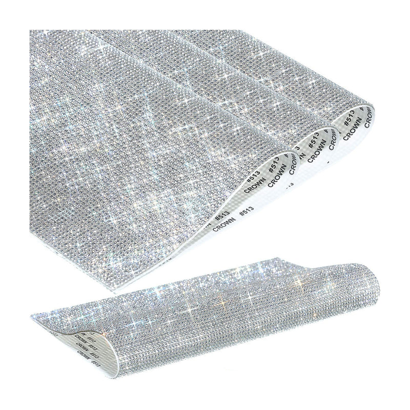 Poppy Crafts Self-adhesive Diamond Rhinestone Ribbon Sheet 20cm x 24cm