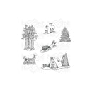 Heartfelt Creations Cling Rubber Stamp Set - Woodsy Winterscapes*