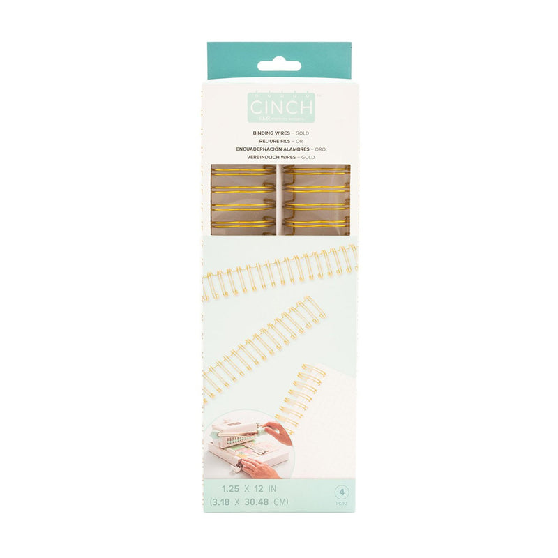 We R Memory Keepers Cinch Wires 1.25" 4 Pack - Gold^