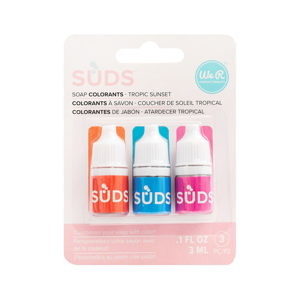 We R Memory Keepers SUDS Soap Maker Colourant 3ml 3 Pack - Tropic Sunset