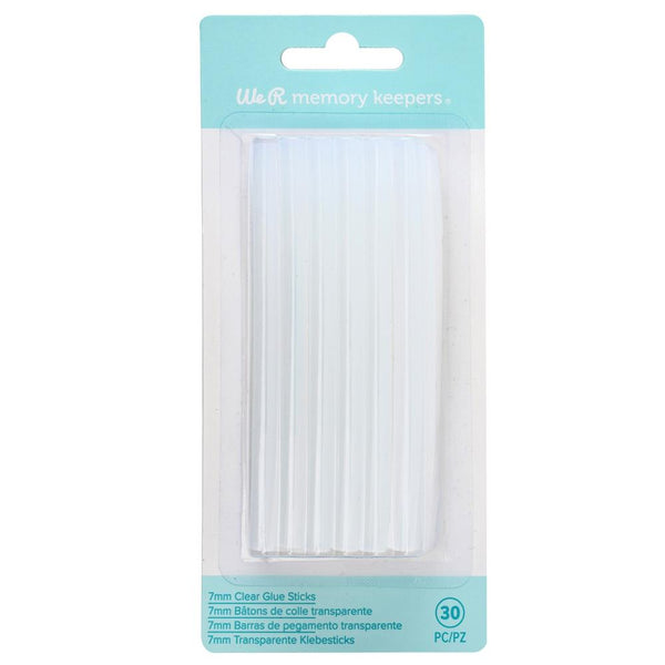 We R Memory Keepers Creative Flow Hot Glue Sticks 30 pack  Clear