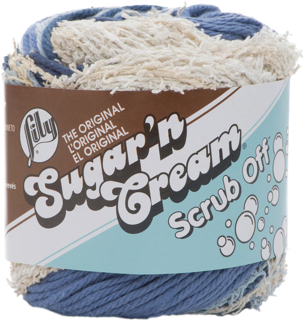 Lily Sugar'n Cream Cotton Yarn - Scrub Off - Denim 75g