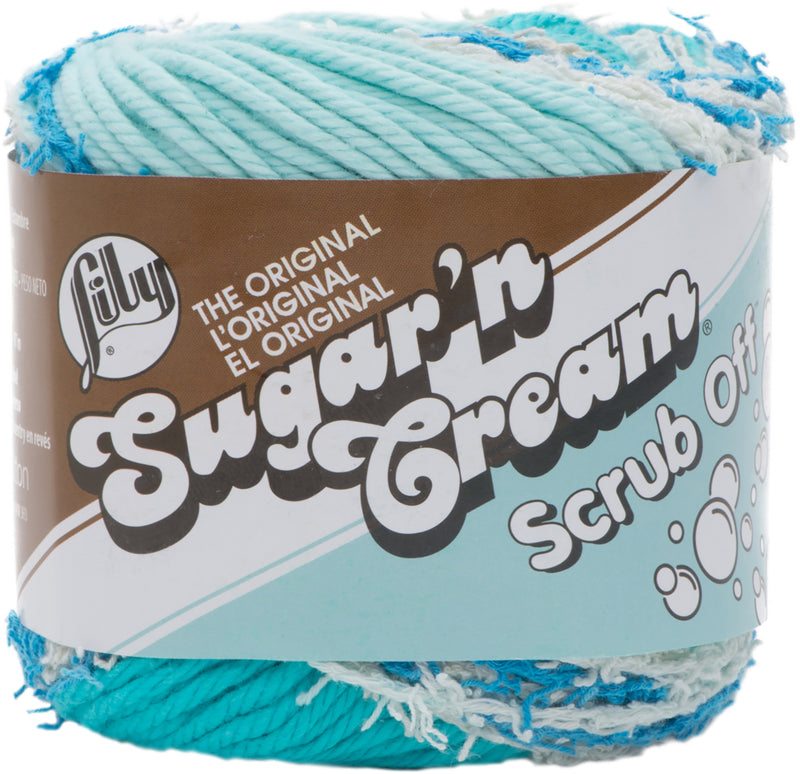 Lily Sugar'n Cream Yarn - Scrub Off - Spring Blue