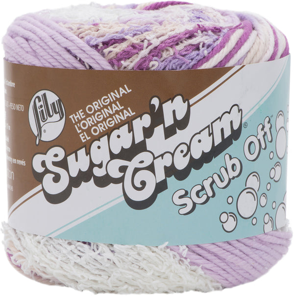 Lily Sugar'n Cream Yarn - Scrub Off - Pretty Purple
