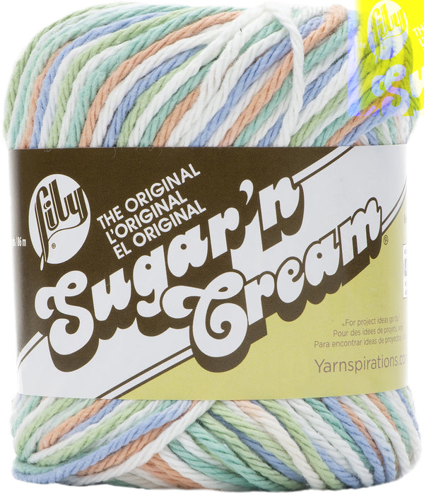 Lily Sugar'n Cream Cotton Yarn - Ombre - Stoneware Ombre 57g