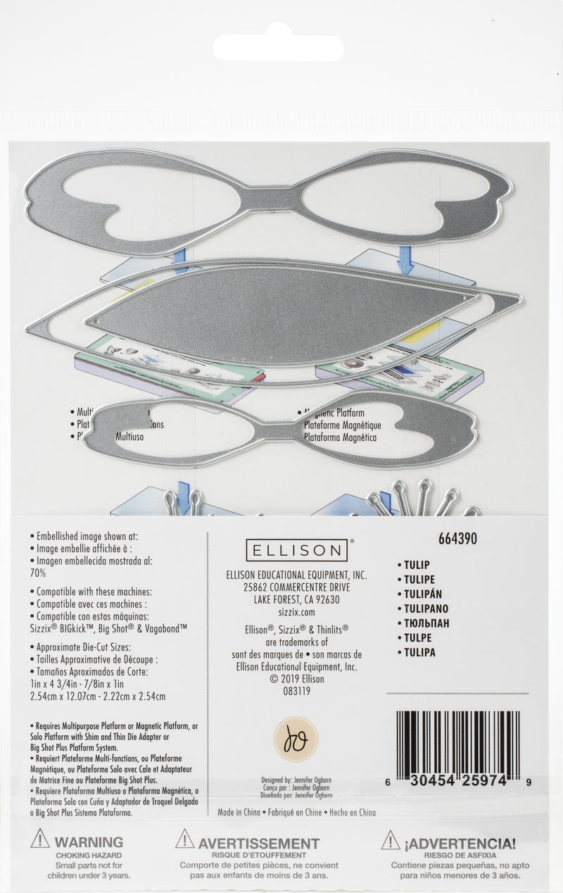 Sizzix - Thinlits Die Set by Jennifer Ogborn 8 pack - Tulip*