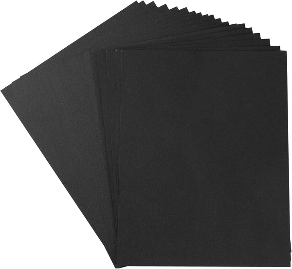 Poppy Crafts A4 Premium Black Cardstock 350gsm - 20 sheets - Smooth