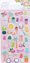 Dear Lizzy Here & Now Puffy Stickers 33/Pkg Mini Icons