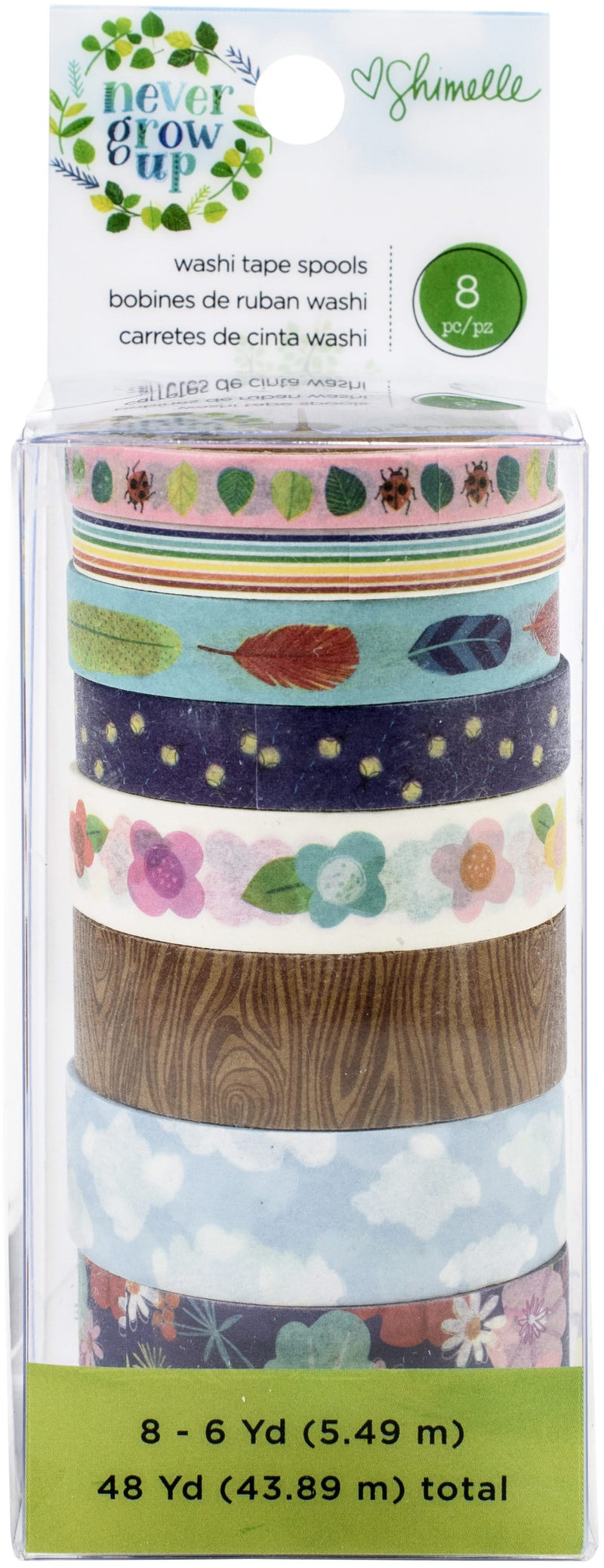 Shimelle Never Grow Up Washi Tape 8/Pkg*