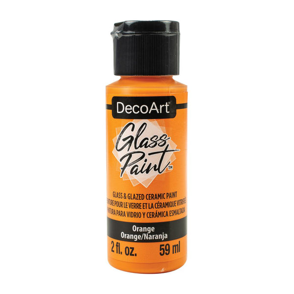 DecoArt Glass Paint 2oz - Orange*