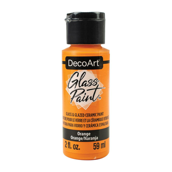 DecoArt Glass Paint 2oz - Orange