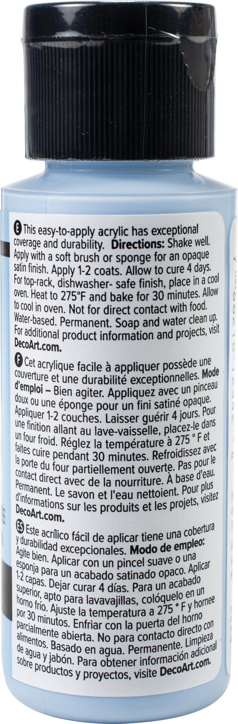 DecoArt Glass Paint 2oz - Light Blue*