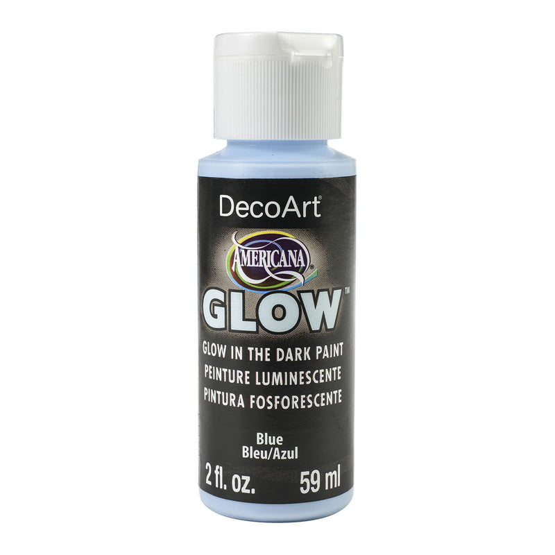 Americana Glow In The Dark Paint 2oz - Blue