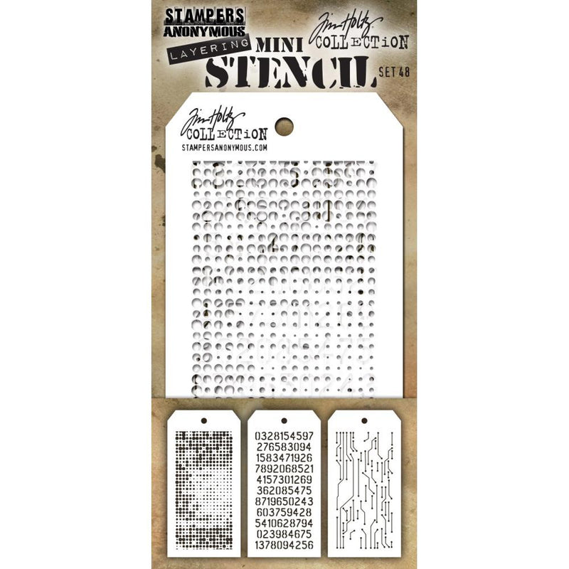 Tim Holtz Mini Layered Stencil Set 3 pack  Set