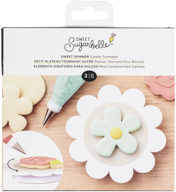 Sweet Sugarbelle - Sweet Spinner Cookie Turntable With Silicone Mat 4 inch - Flower