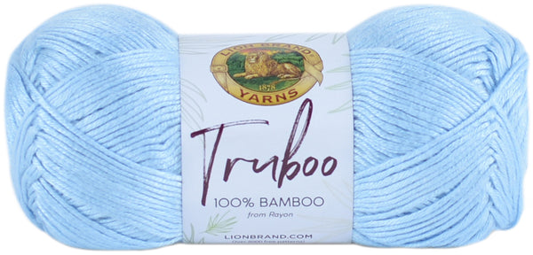 Lion Brand Truboo Yarn - Light Blue 100g