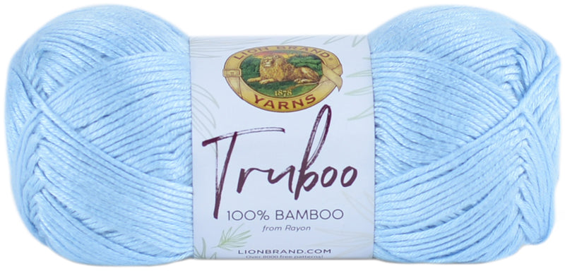 Lion Brand Truboo Yarn - Light Blue 100g