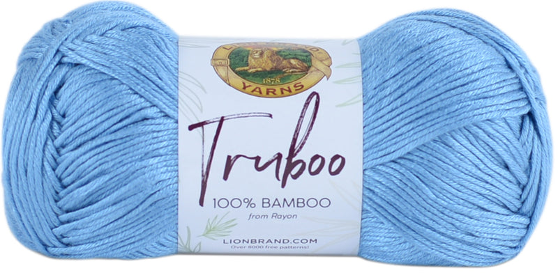 Lion Brand Truboo Yarn - Blue 100g