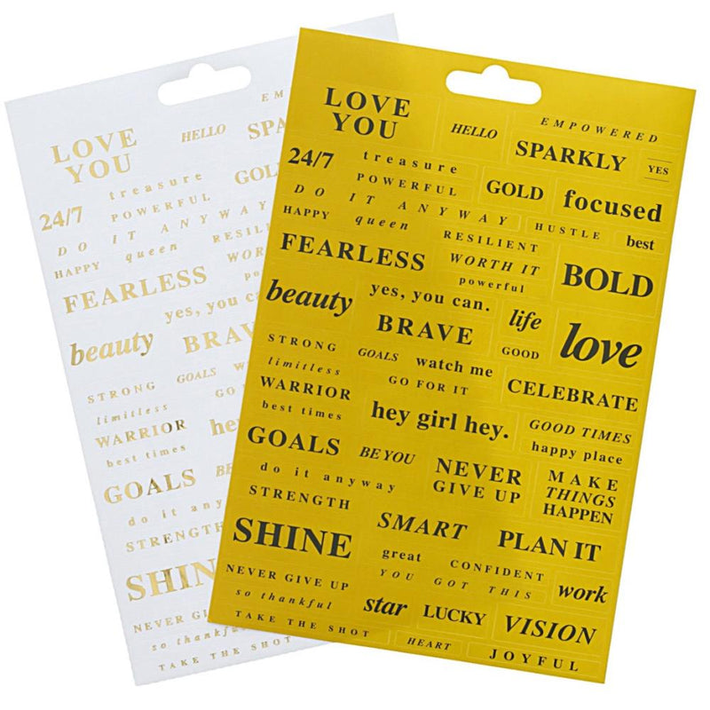 Teresa Collins Designer Stickers 2/Sheets - Brightside Word