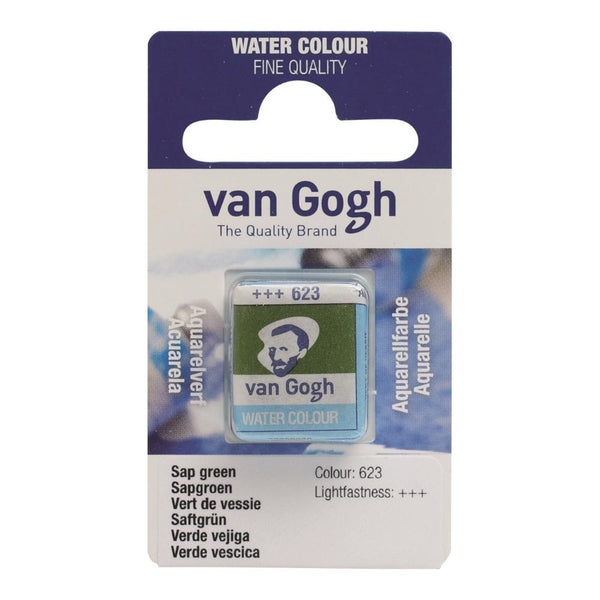 Talens - Van Gogh Watercolour half pan - SAP GREEN 623