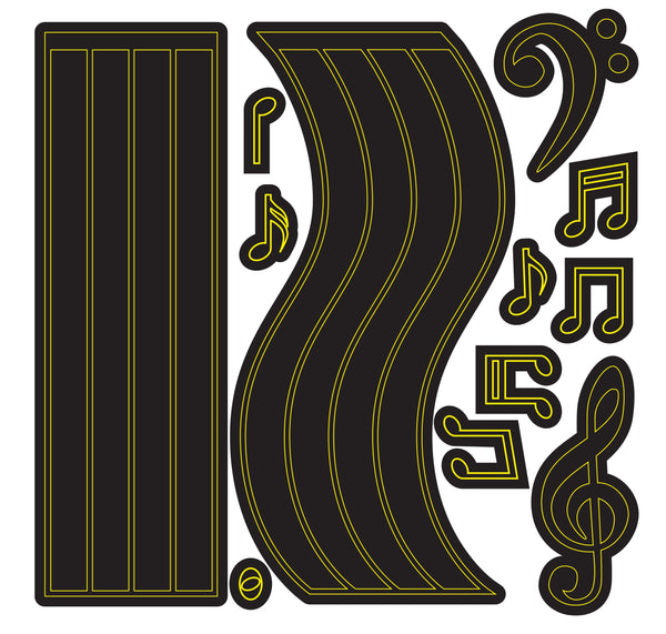 Embossing Folder 4.25in x 5.75in - Staffs & Notes*