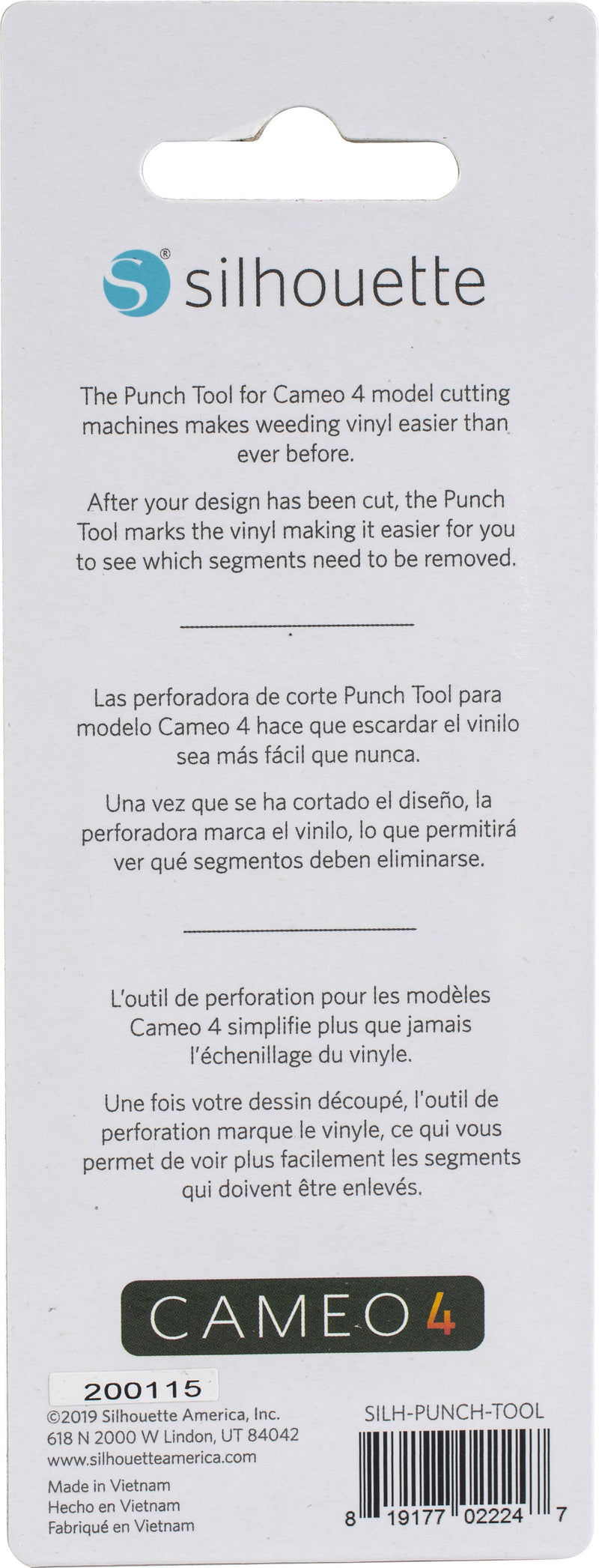 Silhouette Cameo 4 Punch Tool - For Use With Cameo 4 Only