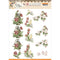 Find It Trading Precious Marieke Punchout Sheet - Red Flowers, Spring Delight
