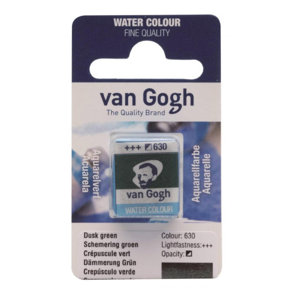 Talens - Van Gogh Watercolour half pan - DUSK GREEN 630