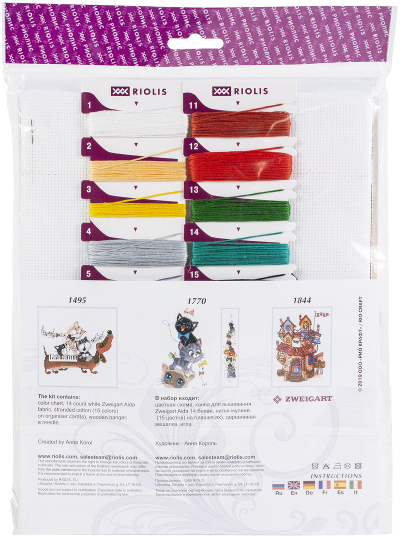 RIOLIS Counted Cross Stitch Kit 7.75"X18" - Favorite Tales (14 Count)*